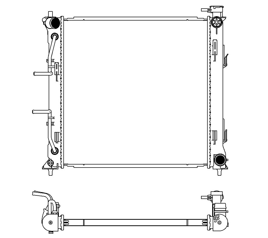 53415 Radiator Product Detail 3451-8515 - ADR Radiator