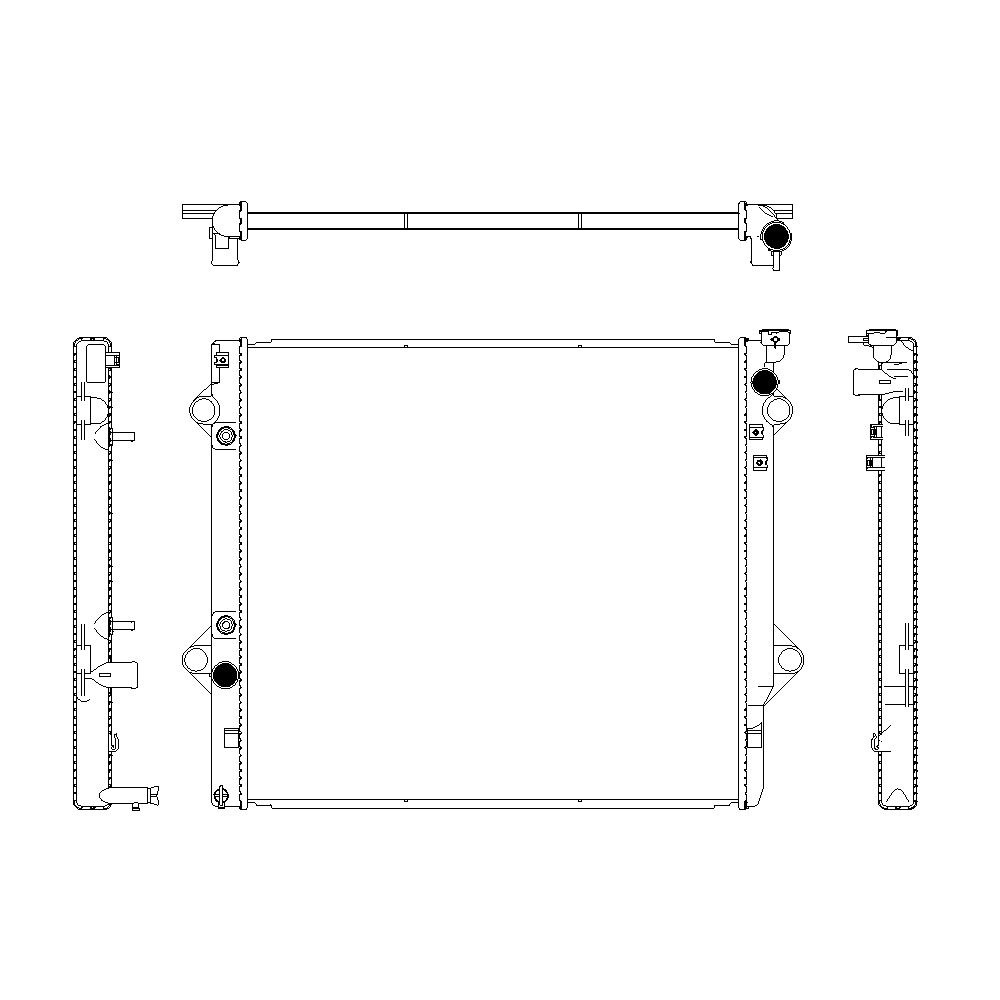 104046 Radiator Product Detail 3461-1048 - ADR Radiator